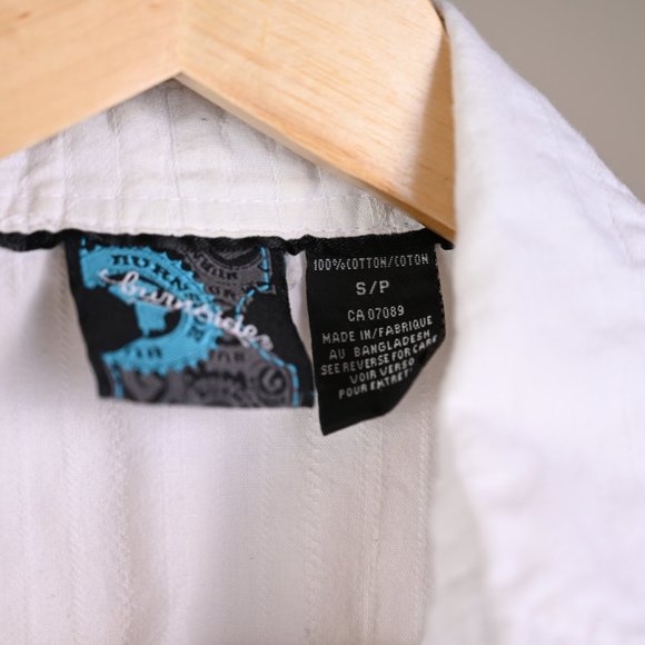 Men's Cotton Short Sleeve Button Down Shirt-Size Small - Picture 4 of 9